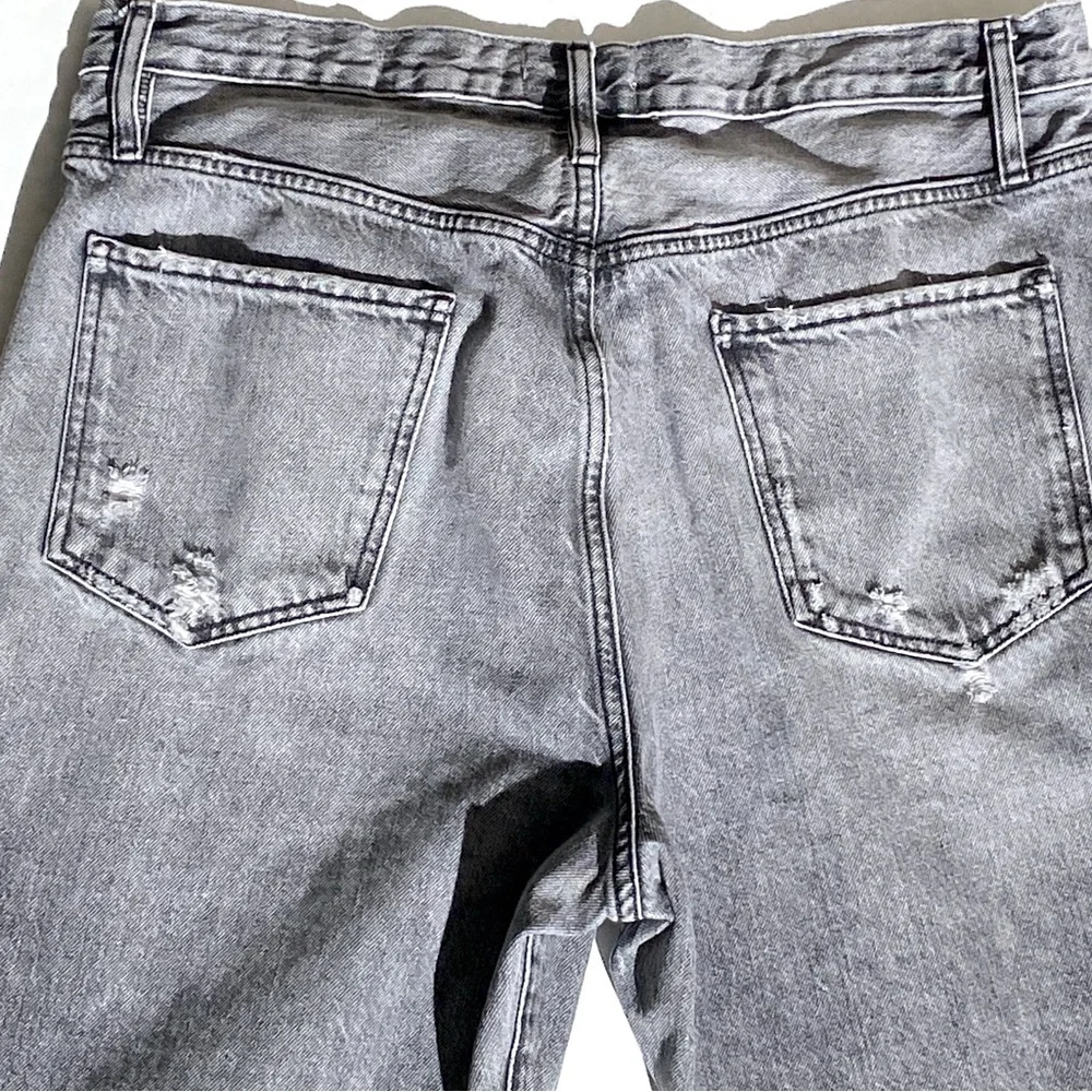 FRAME LE JANE CROP Women’s High Rise Cropped Distressed Jean Kallin Rips size 31 - Picture 10 of 11